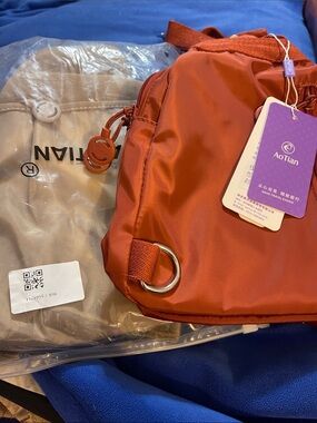 Women's multiple colors Nylon Sling Backpacks with Subtle Round Logo